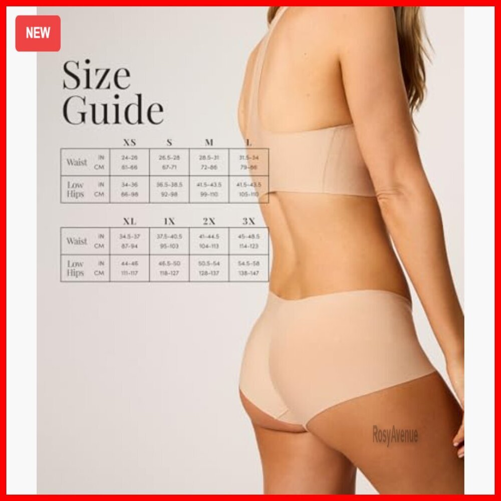 X-Small High-Waisted Shapewear Shorts Seamless Control Compression Panels - Picture 5 of 6